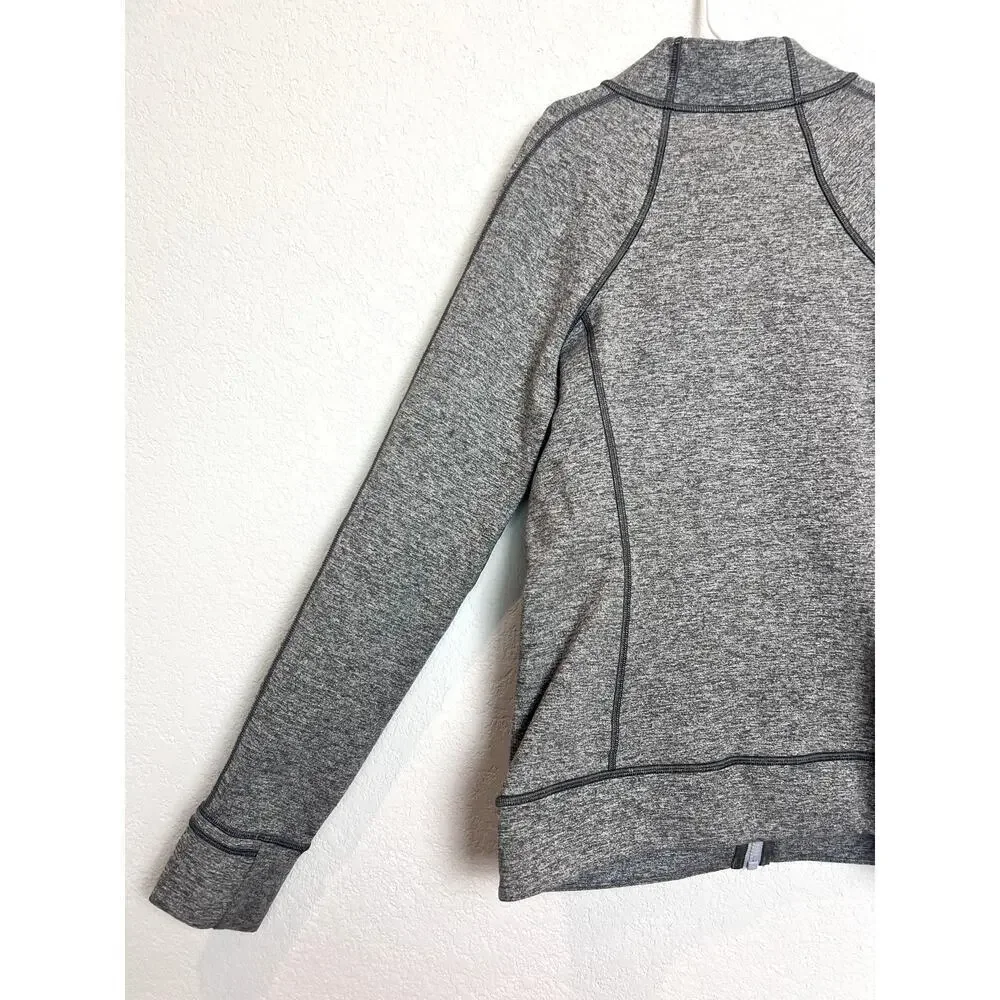 Ivivva by Lululemon Full Zip Jacket In Heathered Gray Size 14